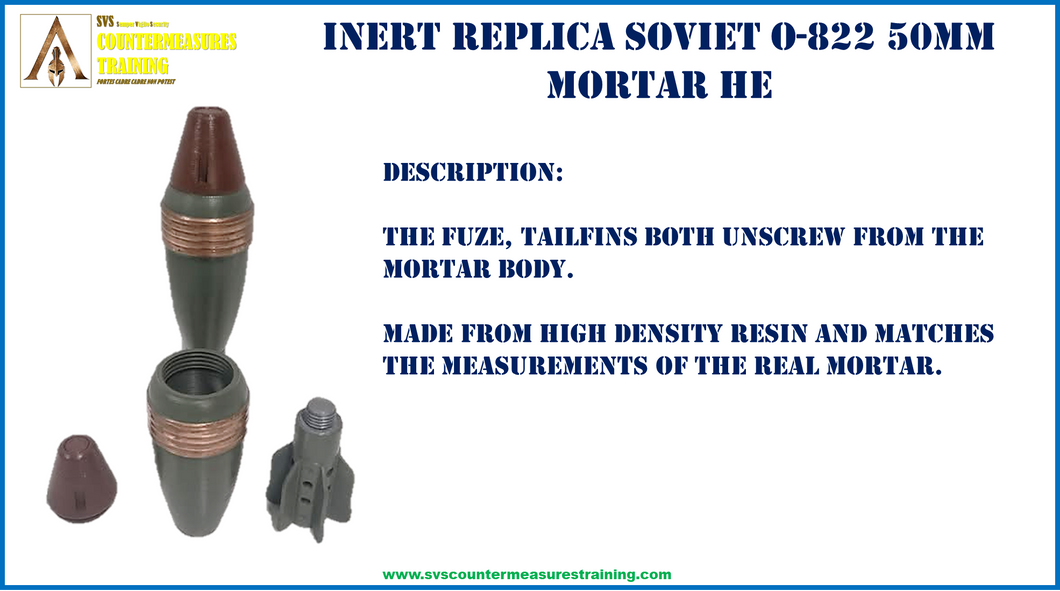 Inert Replica 0-822 Soviet 50mm Mortar