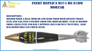 Inert Replica 81mm Mortar HE M374