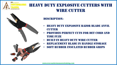 EOD Explosive Anvil cutter with wire cutter