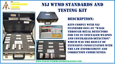 NIJ 0601.02 Walk Through Metal Detector Testing Kit