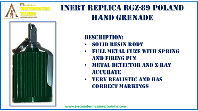 Inert Replica Poland RGZ89 Hand Grenade