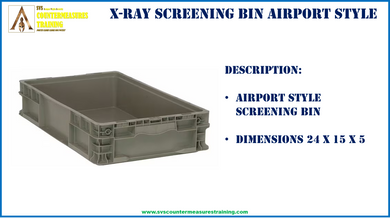 Airport Style Screening Bin