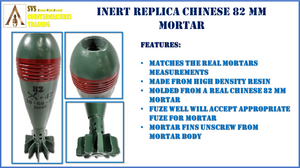 Inert Replica 82 mm Mortar Chinese Type 53