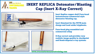 Inert Replica Commercial Copper Fuzehead Detonator Blasting Cap x-ray correct.