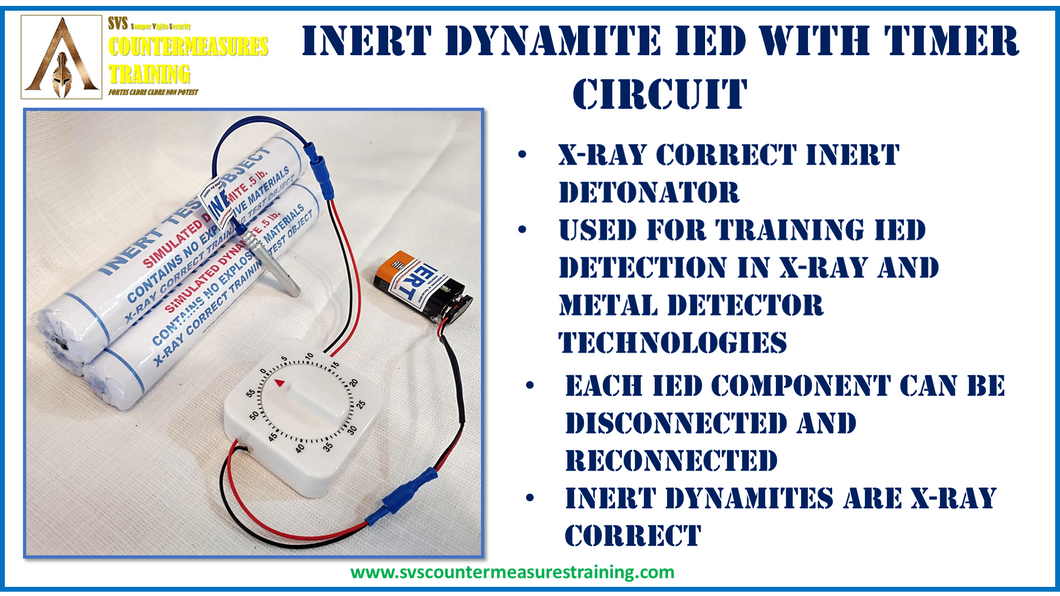 Inert Dynamite IED with Inert Timer IED Circuit