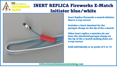 Inert Replica E-Match Fireworks ignitor x-ray correct.