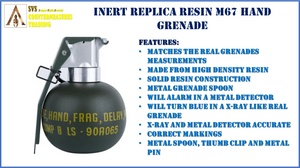 INERT Replica M67 Resin Hand Grenade