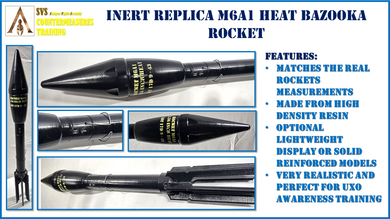 Inert Replica M6A1 HEAT Bazooka Rocket