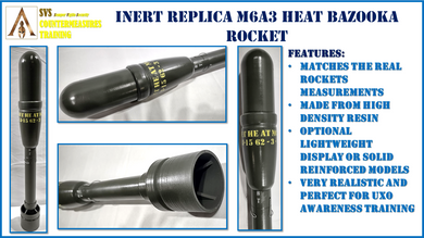 Inert Replica M6A2 HEAT Bazooka Rocket