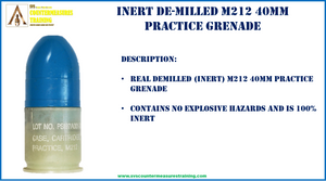 Inert de-milled U.S. 40mm grenade M212 practice