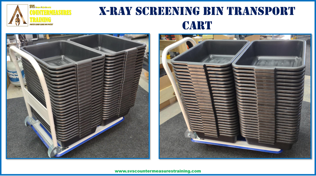 X-Ray Screening Bin Transport and Storage Cart