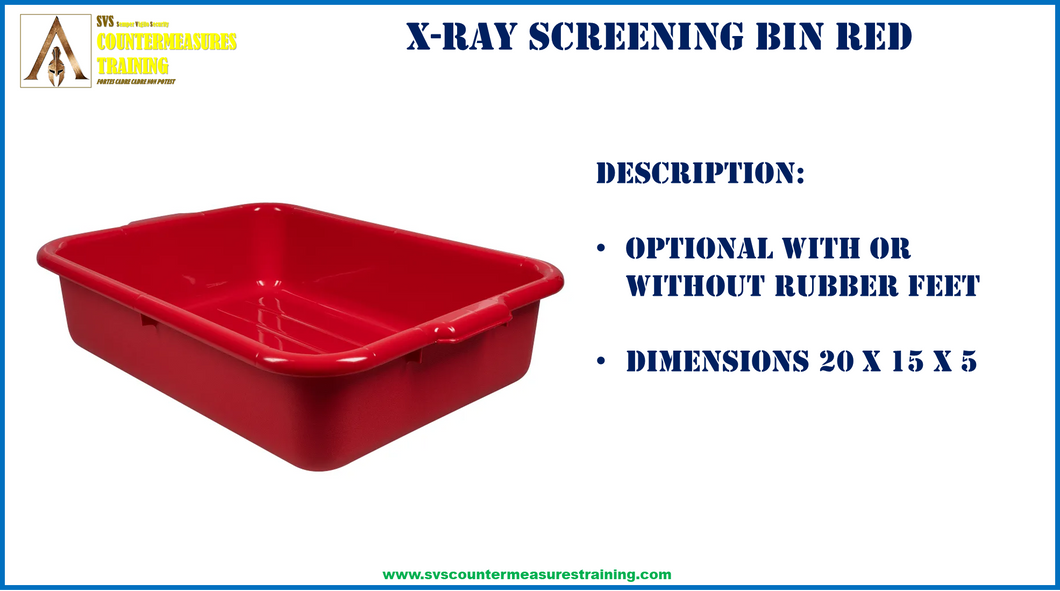 X-Ray Screening Bin Red