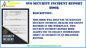 SVS Security Incident Book