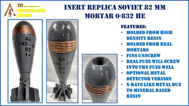 Inert Replica 82 mm Mortar Soviet 0-832 HE