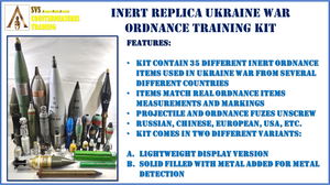 Inert Replica Ukraine War Ordnance Training Kit