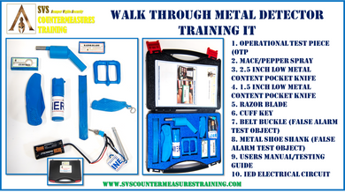 Walk Through Metal Detector Training Kit