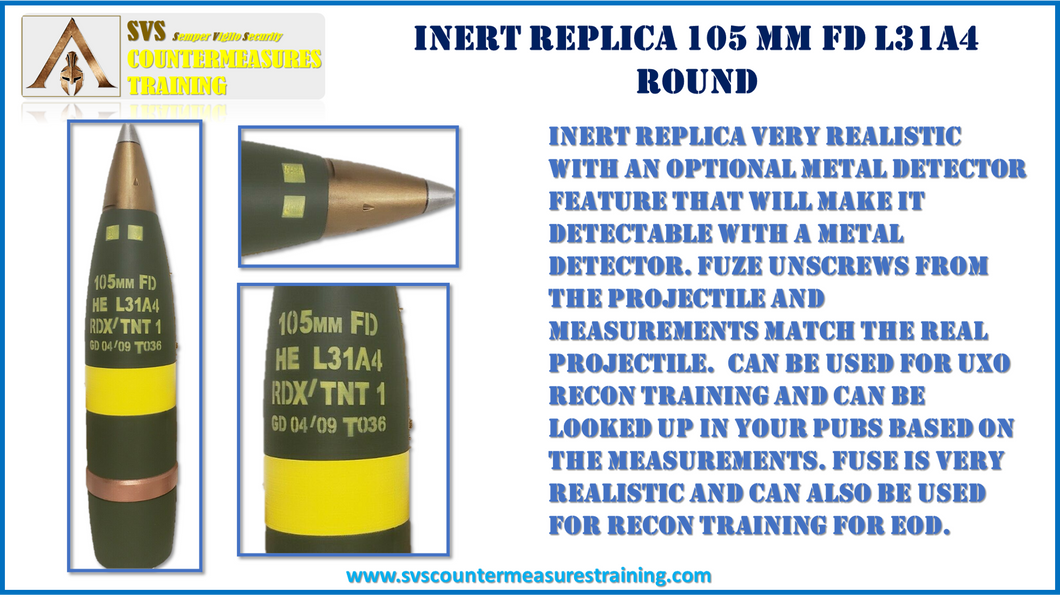 Inert Replica 105mm FD L31A4