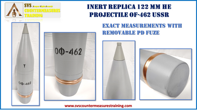 Inert Replica 122 mm OF-462 USSR Projectile HE