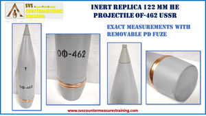 Inert Replica 122 mm OF-462 USSR Projectile HE