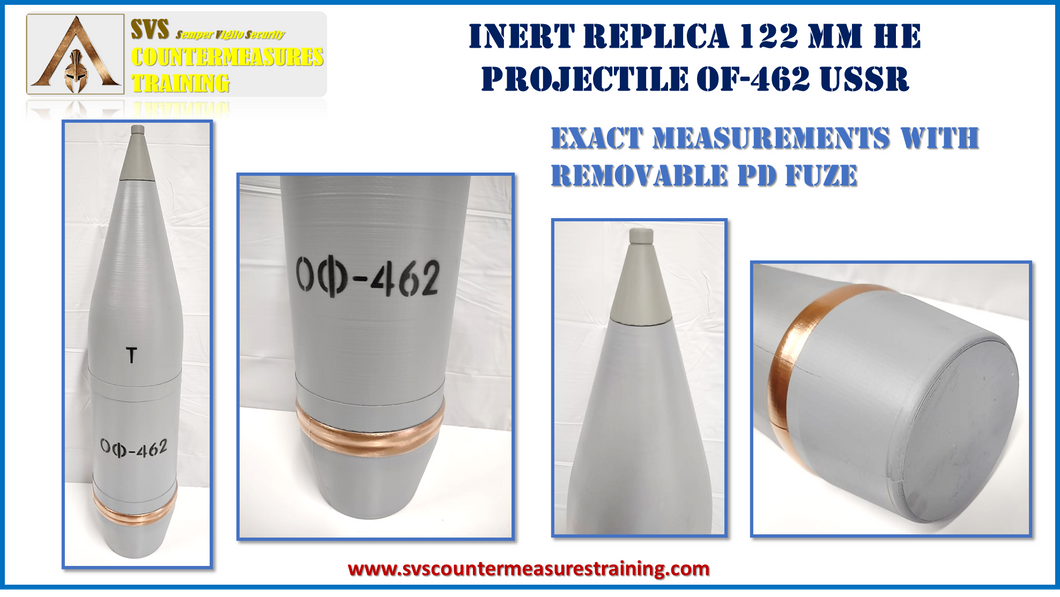 Inert Replica 122 mm OF-462 USSR Projectile HE