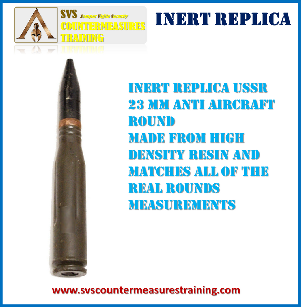 INERT Replica 23 MM USSR Anti-aircraft round