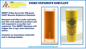 Inert 350 gram Cast Booster Explosive Simulant x-ray