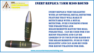 Inert Replica 75 mm M309 Projectile