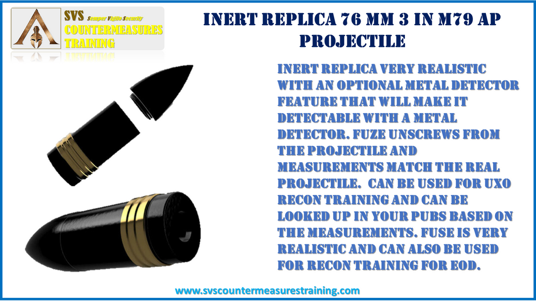 Inert Replica 76mm AP (3in) M79