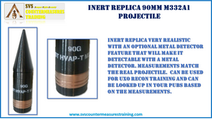 Inert Replica 90mm M332A1 Projectile