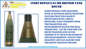 Inert Replica 90 mm British Tank Projectile