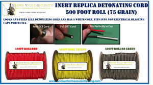 Inert Replica 100 ft roll Detonating Cord (X-Ray Accurate)