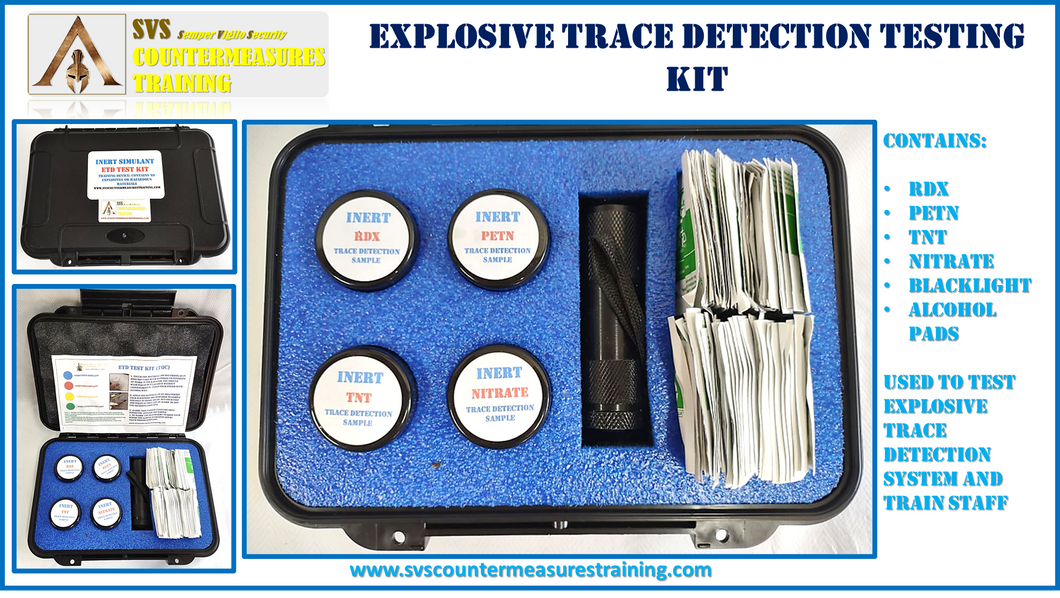 AVSEC Explosive Trace Detection Training/Testing Kit