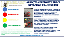 AVSEC Explosive Trace Detection Training/Testing Kit