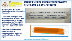 INERT Emulsion Tube Emulex Explosive X-Ray Accurate Explosive Simulant