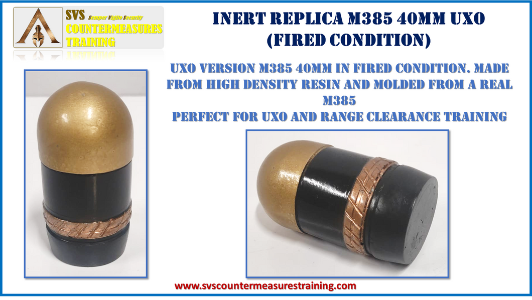 Inert Replica M385 MK19 40mm Grenade UXO (Fired Condition)