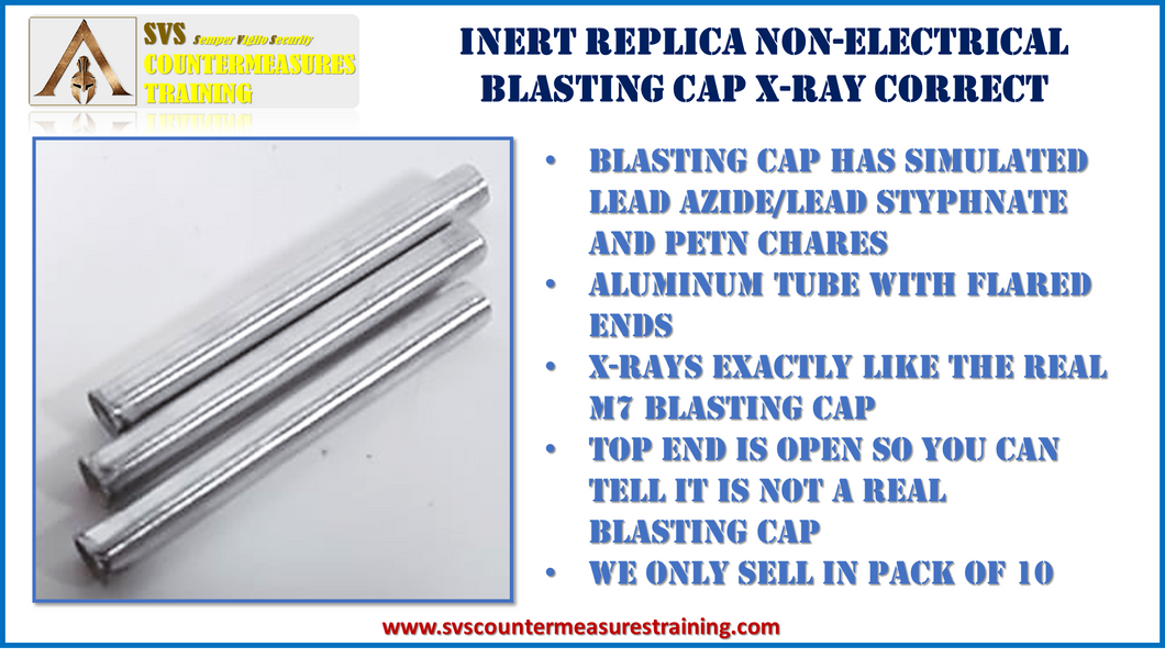 Inert replica M7 Non electrical blasting cap (x-ray accurate)