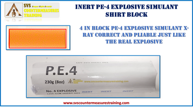 Inert PE-4 Short Explosive Simulant x-ray correct