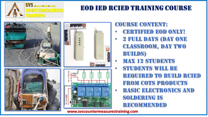 EOD IED Training Course RCIED Threats