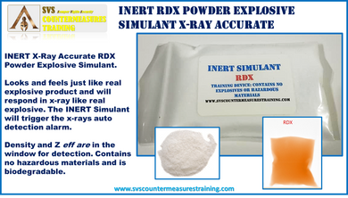 INERT RDX Powder Explosive X-Ray Accurate Explosive Simulant