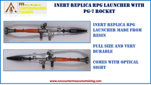 Replica RPG7 rocket launcher (RESIN) with PG7 rocket and optical sights