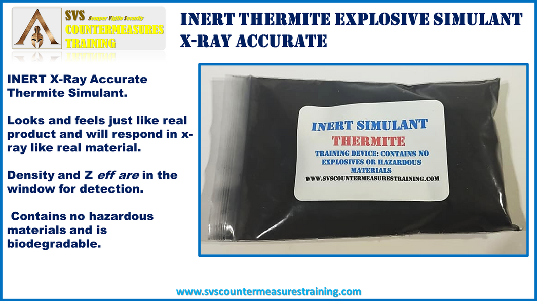 INERT Thermite X-Ray Accurate Explosive Simulant