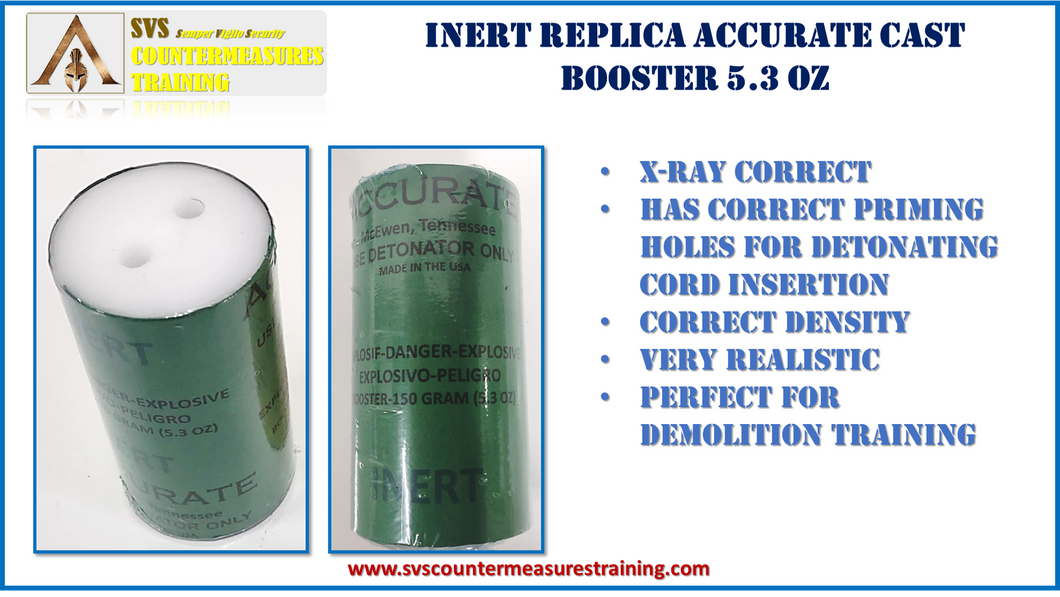 Inert Replica Accurate 5.3oz Cast Booster