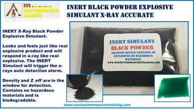 INERT Black Powder Explosive X-Ray Accurate Explosive Simulant