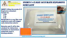 INERT C-4 Plastic Explosive X-Ray Accurate Explosive Simulant