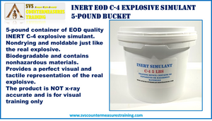 INERT EOD C-4 and Semtex Explosive Simulants 5 lb. container