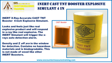 Inert CAST TNT Booster 4 in Explosive Simulant