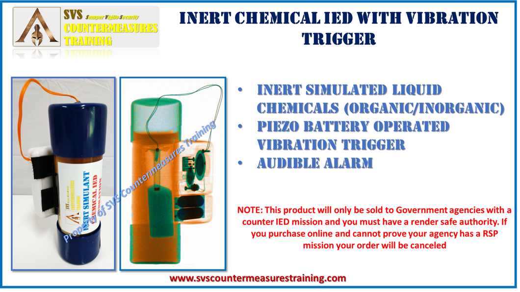 Inert Chemical IED Vibration PIEZO sensor