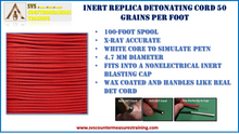 Inert Replica 100 ft roll Detonating Cord (X-Ray Accurate)