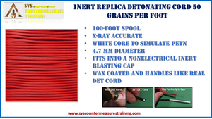 Inert Replica 100 ft roll Detonating Cord (X-Ray Accurate)