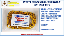 Inert Replica Detonating Cord X-Ray Accurate Yellow